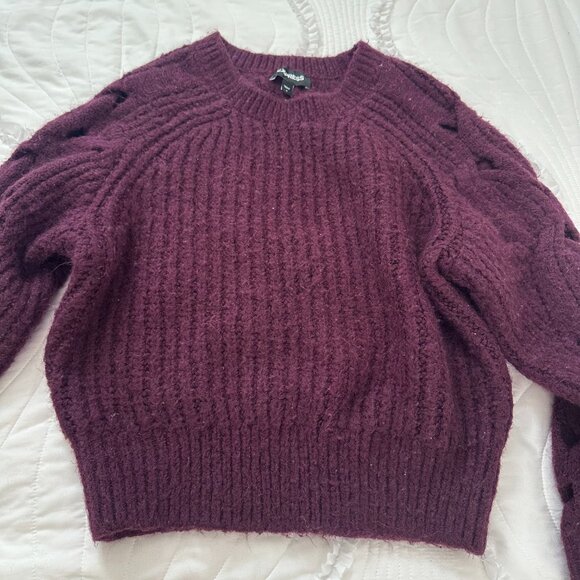 EXPRESS Open Cable Raglan Sleeve Sweater - Picture 3 of 9